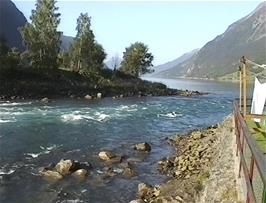 A great view to go with our morning breakfast at Skjolden youth hostel